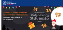 Disfruta del Calendario de Adviento del Casino Gran Madrid Online