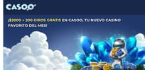 Consigue $2000 y 200 giros gratis para ganar a los grande en el Casoo Casino