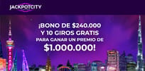 Juega con el Bono de JackpotCity de $240.000 + 10 Giros Gratis