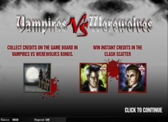 Vampires vs werewolves